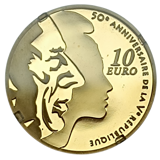 France 10 Euros La Semeuse 2008 Coffret BE Or 8.45 gr 1/4 once
