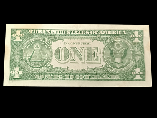 États Unis USA billet 1 Dollar 1957 série F. Sceau bleu.