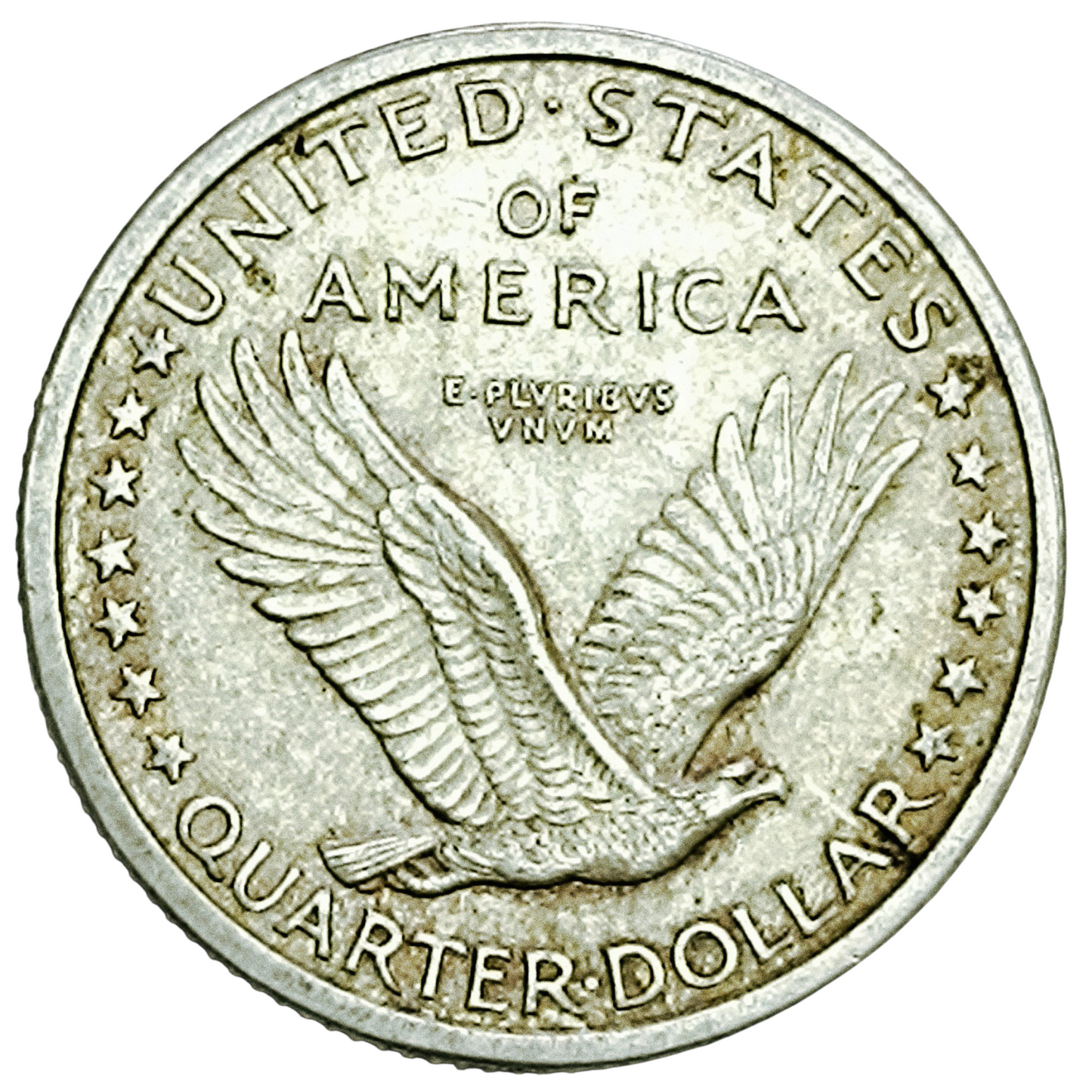 États-Unis USA Quarter dollar 1917 D Denver Argent 6.27 gr