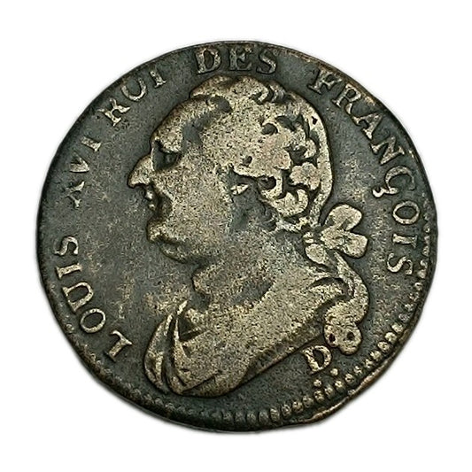 Louis XVI - 12 Deniers 1793 D.. Riorges - 11.73 Gr