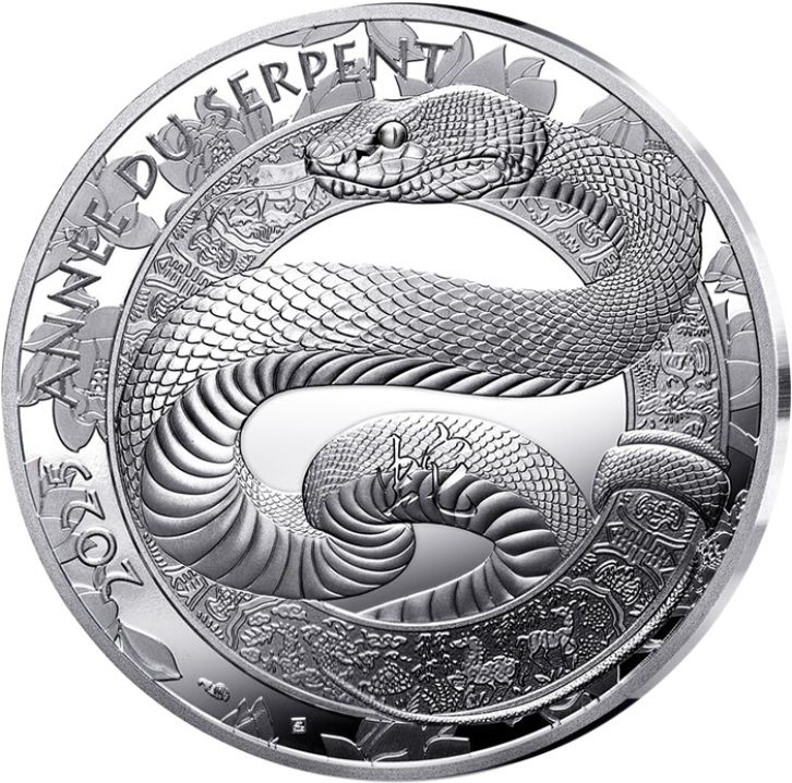 Monnaie de Paris 10 Euros 2025 BE Calendrier chinois année du Serpent Argent Dans son coffret