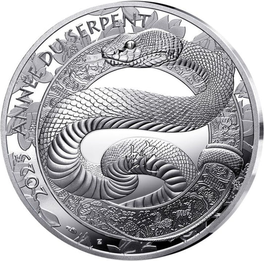 Monnaie de Paris 10 Euros 2025 BE Calendrier chinois année du Serpent Argent Dans son coffret