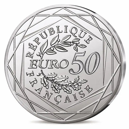 Monnaie de Paris 50 Euros 2025 Tour de France 50e Anniversaire de l'arrivée sur les Champs-Élysées Argent Dans son écrin
