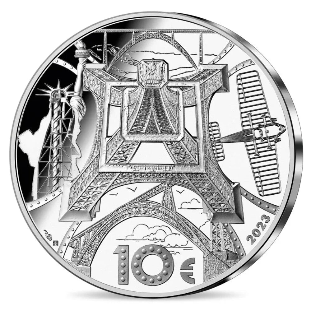 Monnaie de Paris 10 Euros 2023 BE Gustave Eiffel Argent .999 Dans son coffret