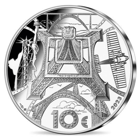 Monnaie de Paris 10 Euros 2023 BE Gustave Eiffel Argent .999 Dans son coffret