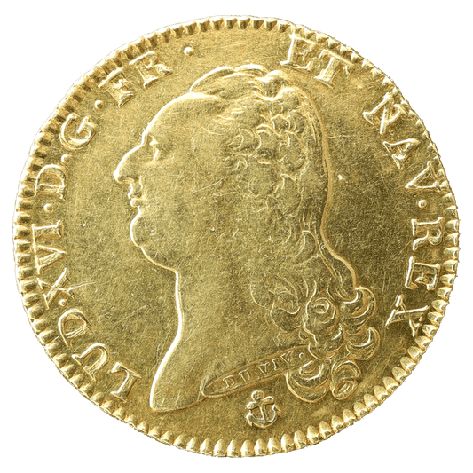 Louis XVI (1774-1792) Double louis d'or à la tête nue 1786 H La Rochelle 15,28 gr