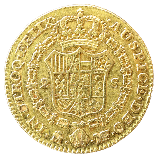 Espagne Charles IIII (1788-1808) 2 Escudos Or 1788 M-MF Madrid 6,35 gr