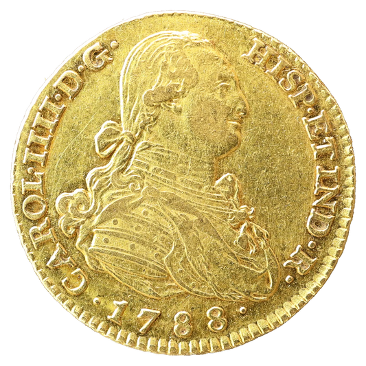 Espagne Charles IIII (1788-1808) 2 Escudos Or 1788 M-MF Madrid 6,35 gr
