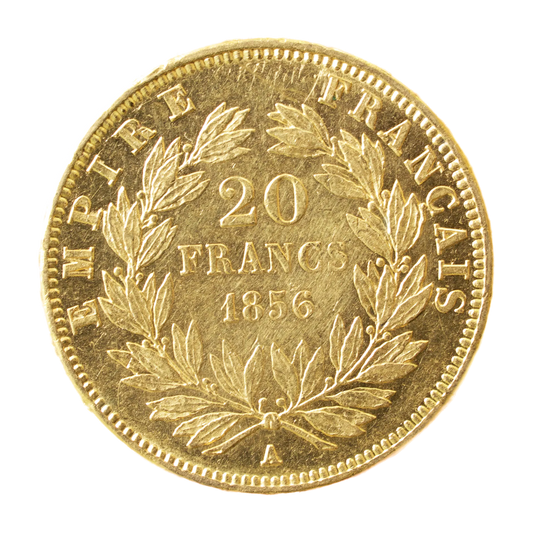 Napoléon III (1852-1870) 20 francs Or 1856 A Paris 6,43 gr Superbe