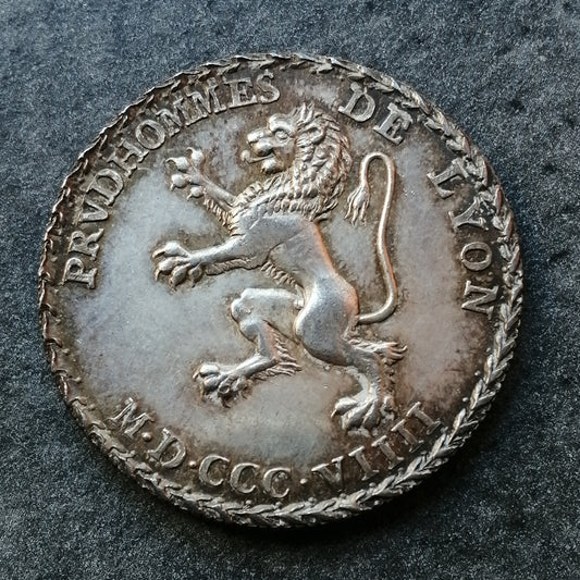 Jeton Prud'hommes de Lyon 1809 IVSTICE ET BONNE FOI Argent 10.27 gr 30 mm
