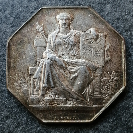 Jeton Chambre de notaires La Rochelle Argent 14.19 gr 31 mm