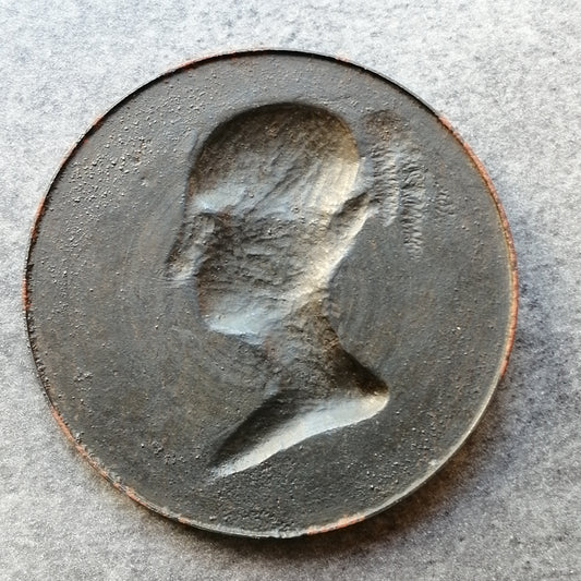 Médaille fonte de fer Uniface Antonia Di Toscana 1839 63.10 gr 69 mm