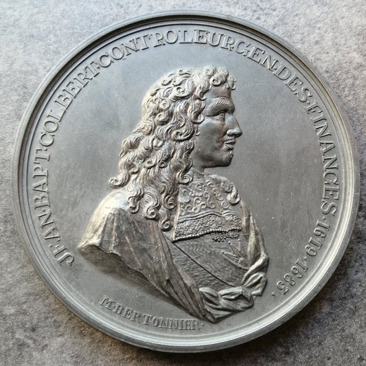 Médaille Jean Baptiste Colbert contrôleur général des finances 1619 1683 172.29 gr