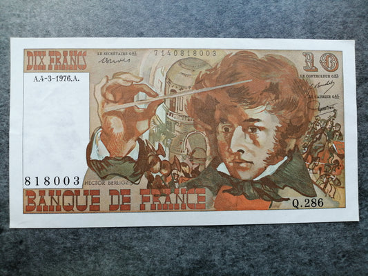 10 francs Berlioz - Q.286 - A 4.3.1976