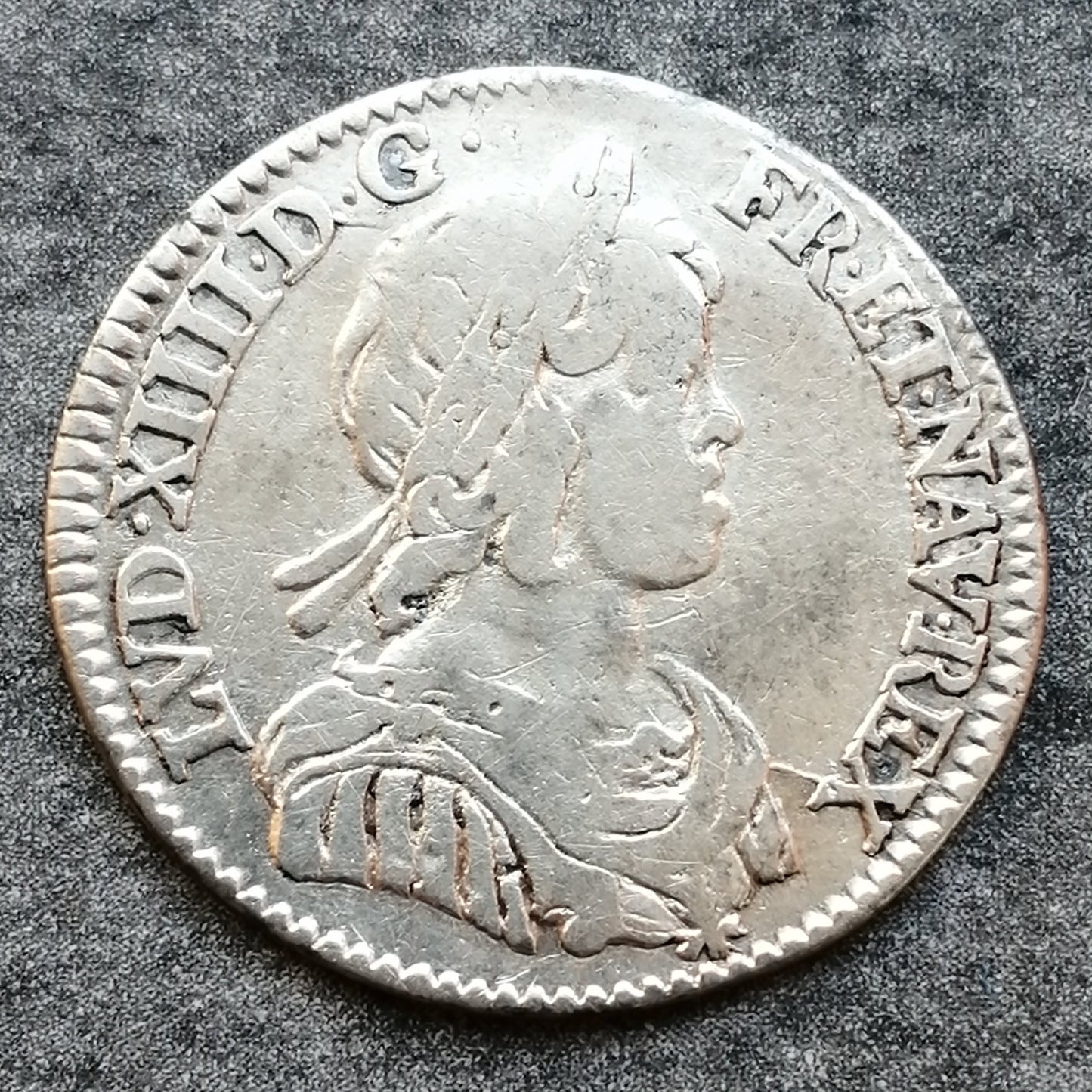 Louis XIV (1643-1715) 1/12 écu 1643 A Paris 2.15 gr