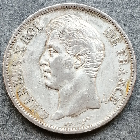 Charles X (1824-1830) 5 francs 1829 K Bordeaux Argent 25,03 gr