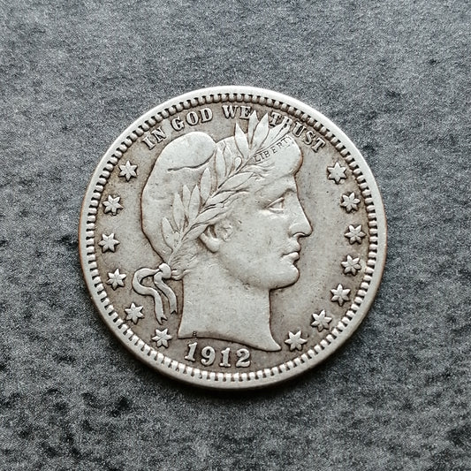 USA Quarter Dollar 1912 Argent 6.15 gr