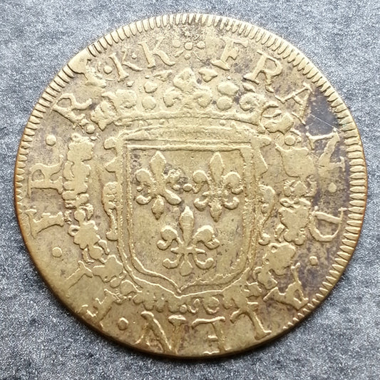 Brabant token and County of Flanders Duke of Alençon then Anjou Le Perche François 1594 4.43 GR