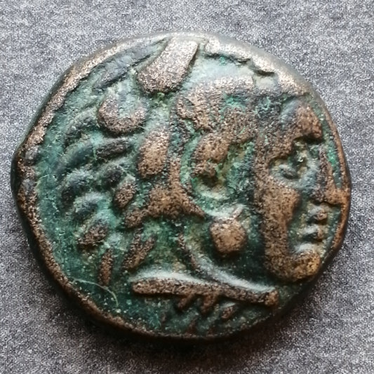Royaume de Macédoine Alexandre le Grand (336-323 av JC) Amphipolis Unité Bronze 9,31 gr 19 mm