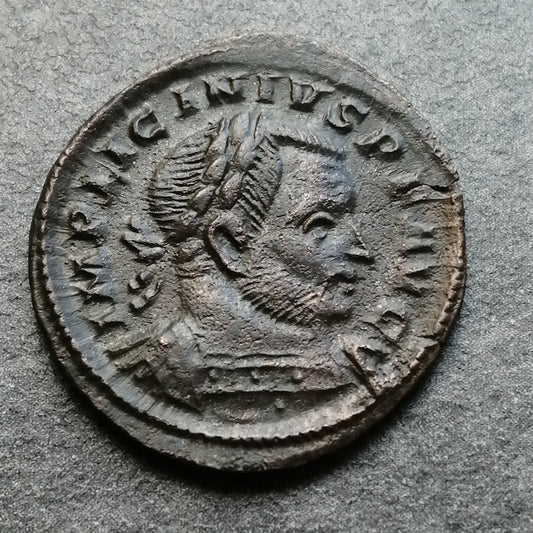 Licinius (308-324) Follis Genio Pop Rom Trêves 3,66 gr 22 mm