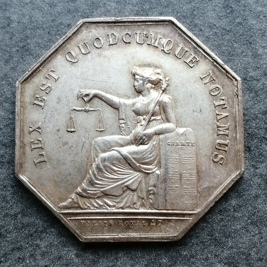 Jeton Notaires Alençon (Orne) Argent 18.37 gr 32.5 mm