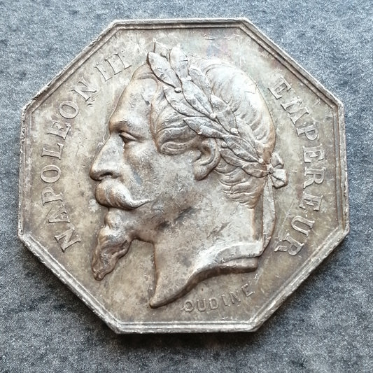 Jeton Notaires de l'arrondissement de Clamecy Argent 13.62 gr 31 mm