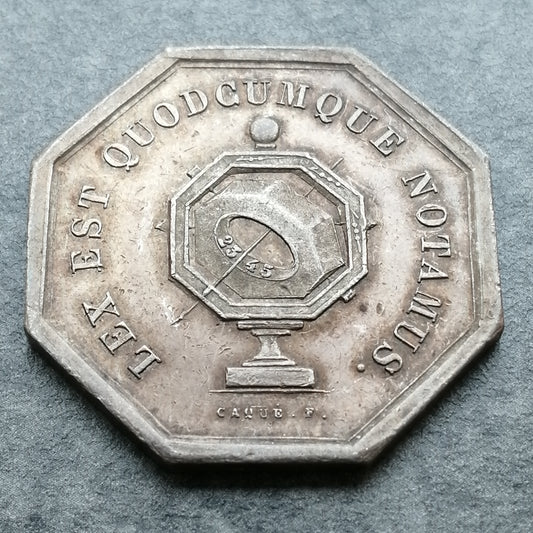 Jeton Notaires de Cosne (Nièvre) Argent 13.01 gr 30.5 mm