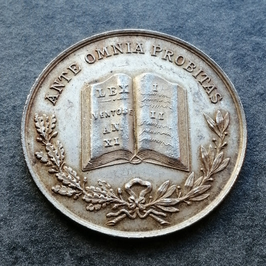 Jeton Notaires de Rochefort (Charente Inférieure) Argent 10.01 gr 28.5 mm