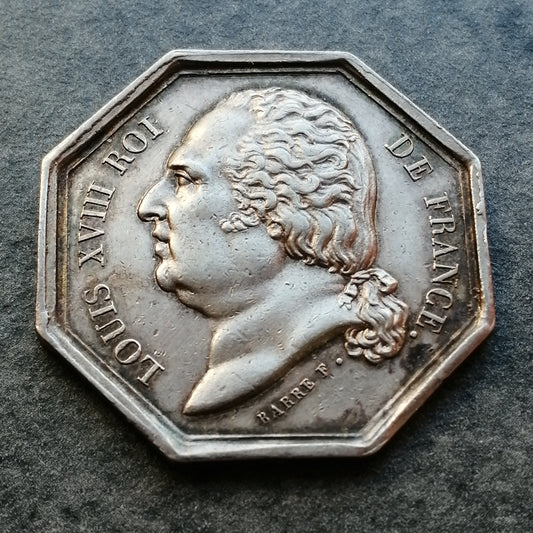 Jeton Compagnie d'Assurances Générales de Paris 1818 Argent 12.11 gr 30 mm