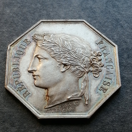 Jeton Assurance contre l'incendie Le Nord Lille Argent 1849 18.51 gr 35 mm