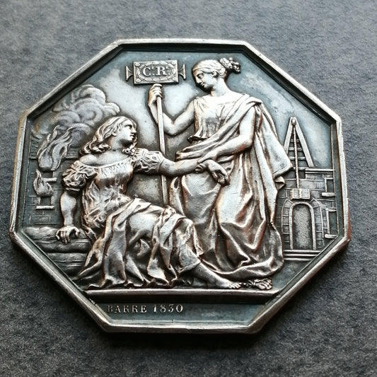 Jeton Compagnie Royale D'assurances 1817 Argent 19.45 gr 36.5 mm