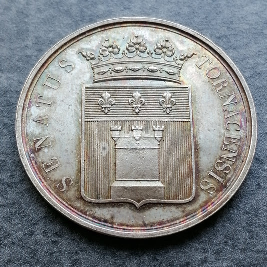 Jeton Belgique Le Sénat de Tournai Argent 13.42 gr 32 mm