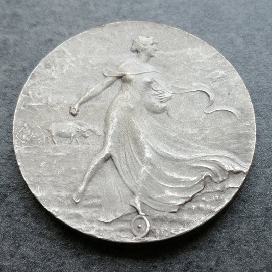 Jeton Délégation Française des Producteurs de Nitrate de Soude du Chili Bronze Argenté 19.07 gr 37 mm