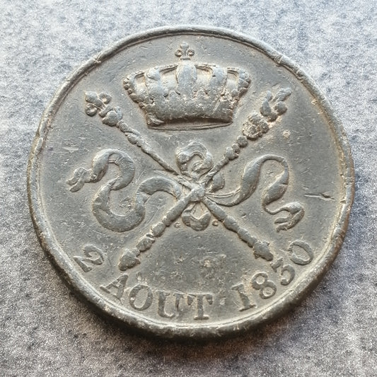 Module 5 Francs en étain Henri V 2 Aout 1830 21.71 gr 37 mm