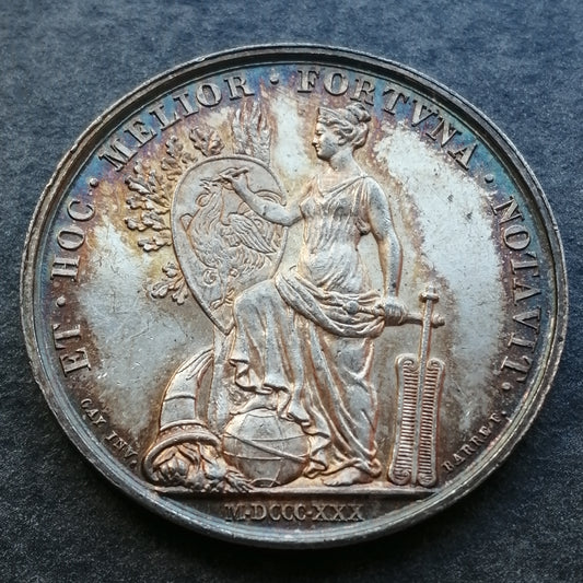 Jeton Notaires de Lyon 1830 Argent 14.85 gr 32 mm