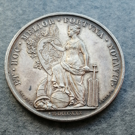 Jeton Notaires de Lyon 1830 Argent 12.68 gr 32 mm