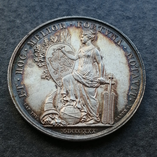 Jeton Notaires de Lyon 1830 Argent 14.88 gr 32 mm