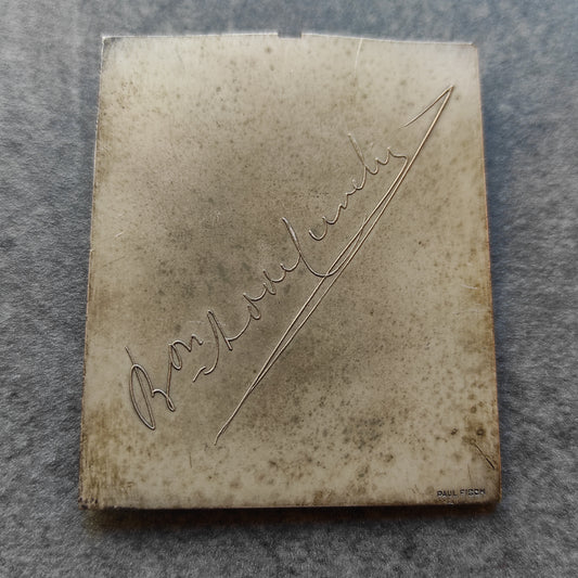 Belgique Plaquette représentant un homme inconnu 1885 1908 par Pieter-Jean Braecke 57 x 69 mm