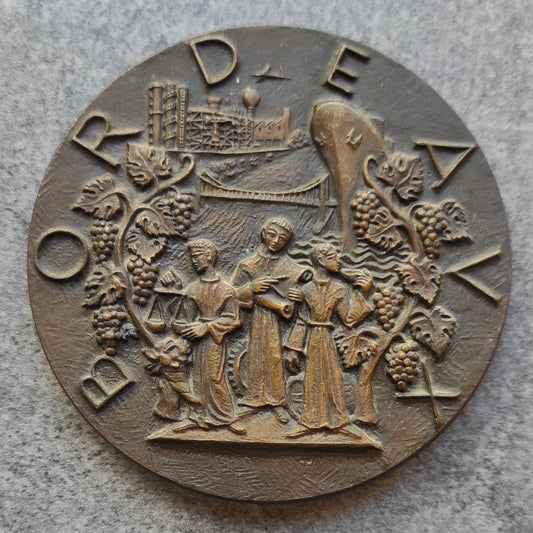 Médaille Bordeaux Ville d'art 495.78 gr 99 mm Bronze