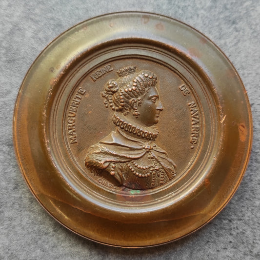 Médaille Marguerite Reine de Navarre 1718 Cuivre 1972 118/300