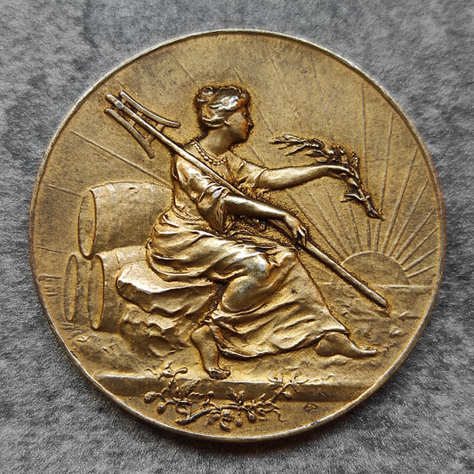 Médaille Syndicat des Brasseurs du Nord en Argent 40 mm 33.93 gr