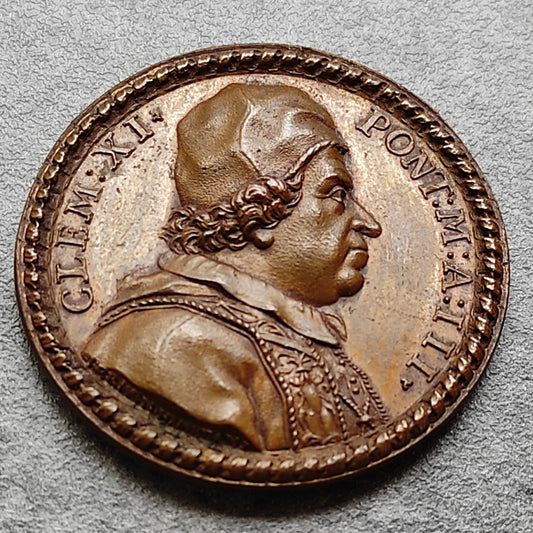 Médaille papale Clément XI 1703 Robvr Ab Astris 35 mm 18,80 gr