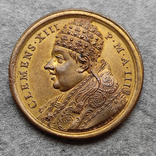 Medaille papale Clément XIII 1761 Gregorio Barbadico 35 mm 16,81 gr