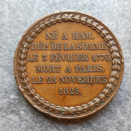 Médaille Le General M.S Foy Né à Ham (Somme) 63.87 gr 50 mm