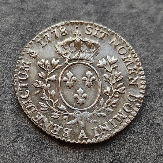 Louis XVI (1774-1792) 1/10 d'écu 1778 A Paris Argent 3.01 gr