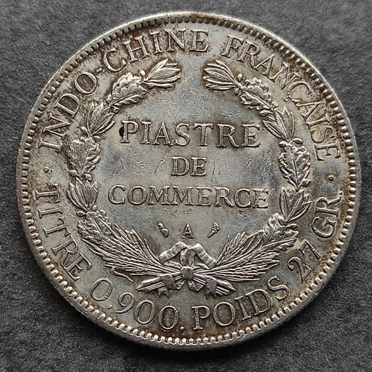 Indochine 1 Piastre de Commerce 1906 Argent 26.91 gr