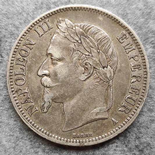 Napoléon III (1852-1870) 5 Francs 1868 A Paris Argent