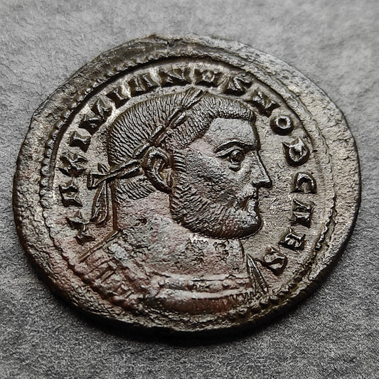Galère (305-311) Follis Genio Popvli Romani Londres 10,69 gr