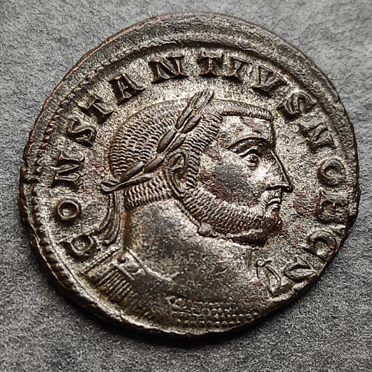 Constance Ier Chlore (305-306) Follis Genio Popvli Romani Lyon 9,73 gr
