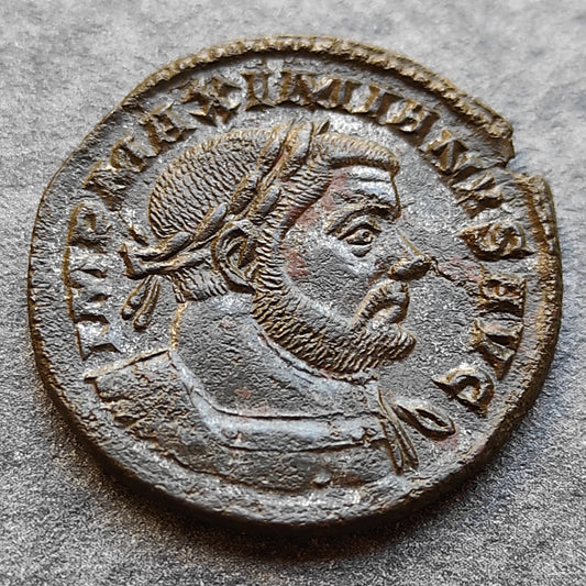 Maximien Hercule (285-310) Follis Genio Popvli Romani Trêves 10,34 gr